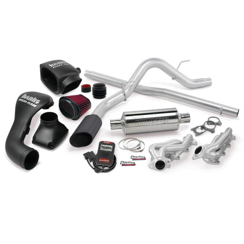 Ford F-150 Performance Exhaust - Single Exit - Banks Power - PowerPack System - Black - `04-`08